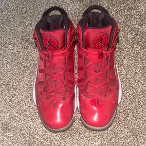 6 Rings Red Jordans